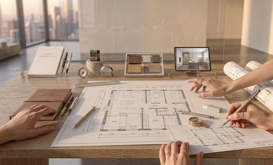Jak wygląda współpraca z projektantem wnętrz krok po kroku?