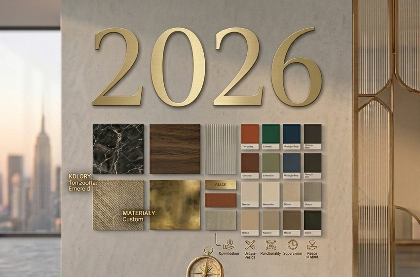 Trendy wnętrzarskie 2026 — co będzie modne?
